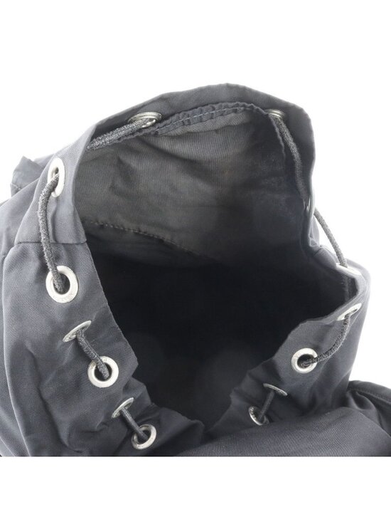 Prada Tessuto Nylon Triangle Logo Backpack Black main image 6